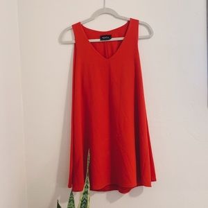 Nordstrom 4Sienna Red/Orange Mini Cape Dress
